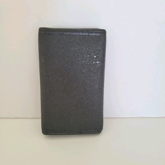 Dunhill Key Card Case Hooks Holder Wallet Logo Black Trifold Designer Coin Retro - Picture 2 of 12